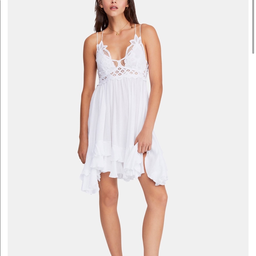 Free people Adella white lace dress XS